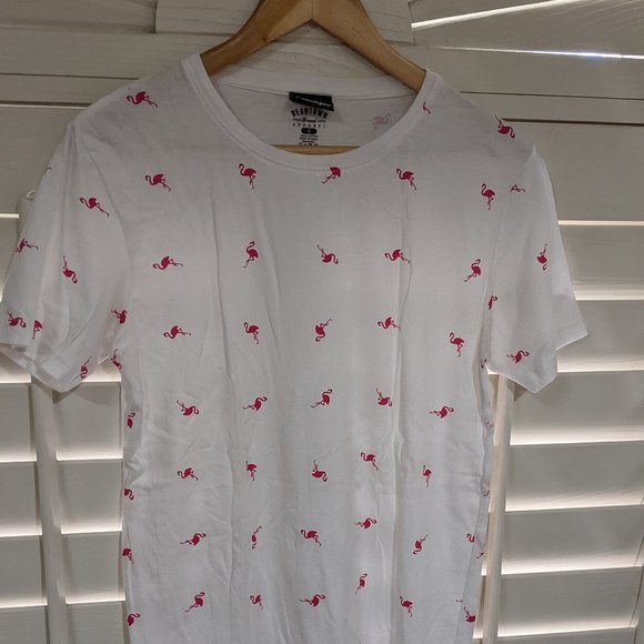 Flamingo White Crew Neck Shirt Size Small Las Vegas - Picture 1 of 5